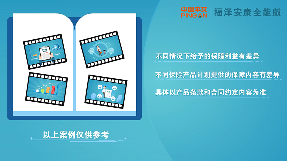 平安保險 平安福澤安康全能版保險產品計劃二維動畫